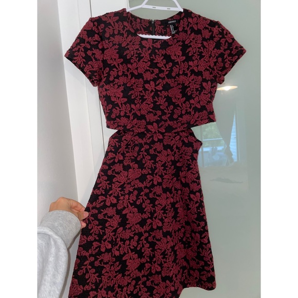 Red Dress with Side Cut Outs - Picture 1 of 2